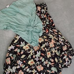 Maxi wrap skirt and top to match from Lularoe